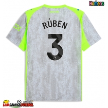 Camisa de Futebol Manchester City Ruben Dias #3 Equipamento Alternativo 2025-26 Manga Curta